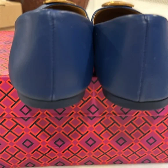 Tory Burch Benton Ballet Flat in Blueberry - Picture 4 of 8
